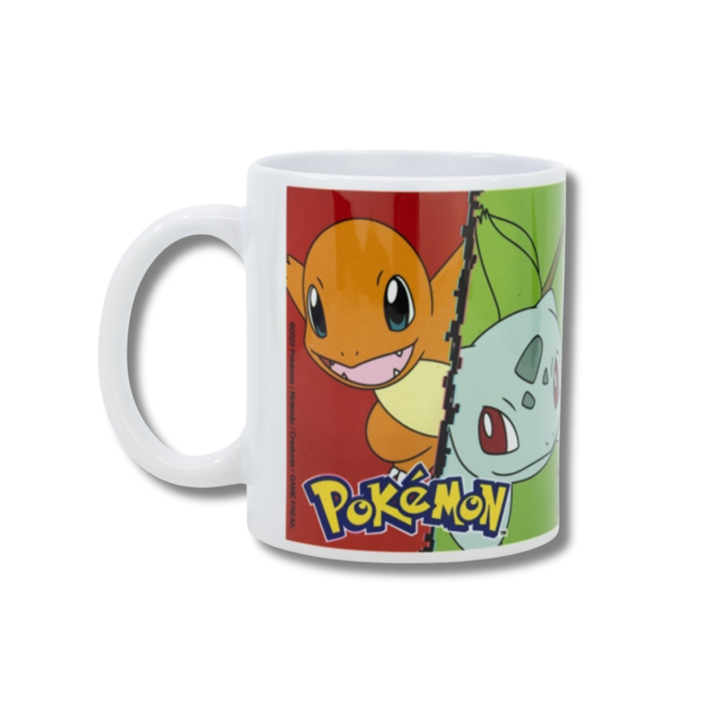 Pokémon Tasse mit Kanto Starter & Pikachu - 325 ml